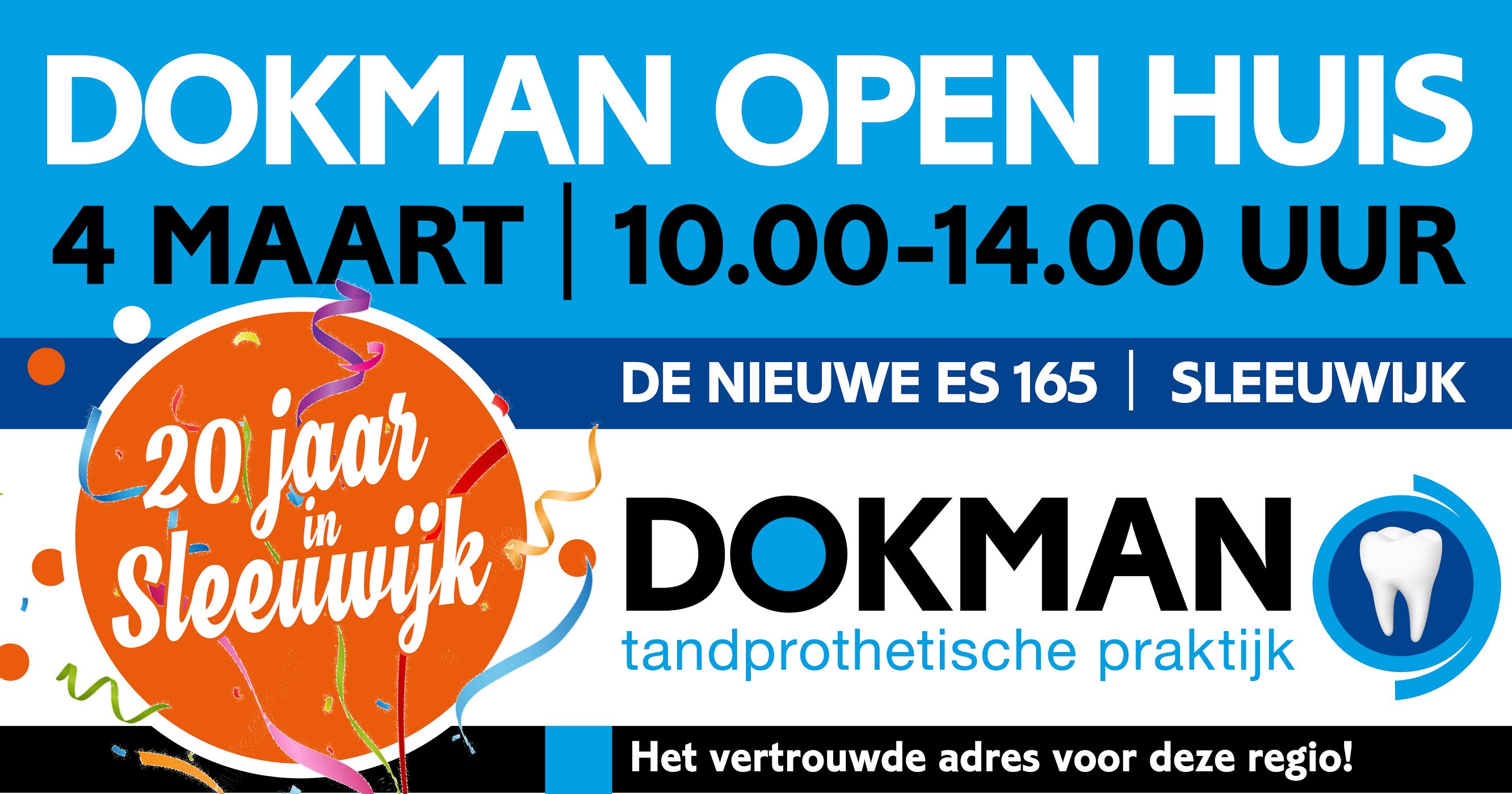 4 Maart open huis bij Tandprothetische Praktijk Dokman